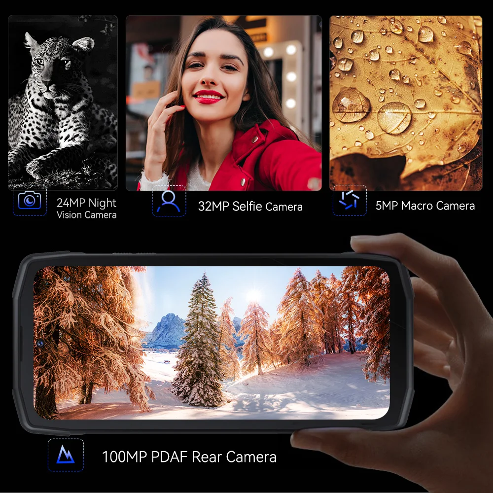 Rugged Smartphone 5G, Cubot King Kong Star, 24GB(12+12GB) RAM, 256GB ROM, 6.78" 2K 90Hz Screen, 100MP Camera,10600mAh,33W Charge 4