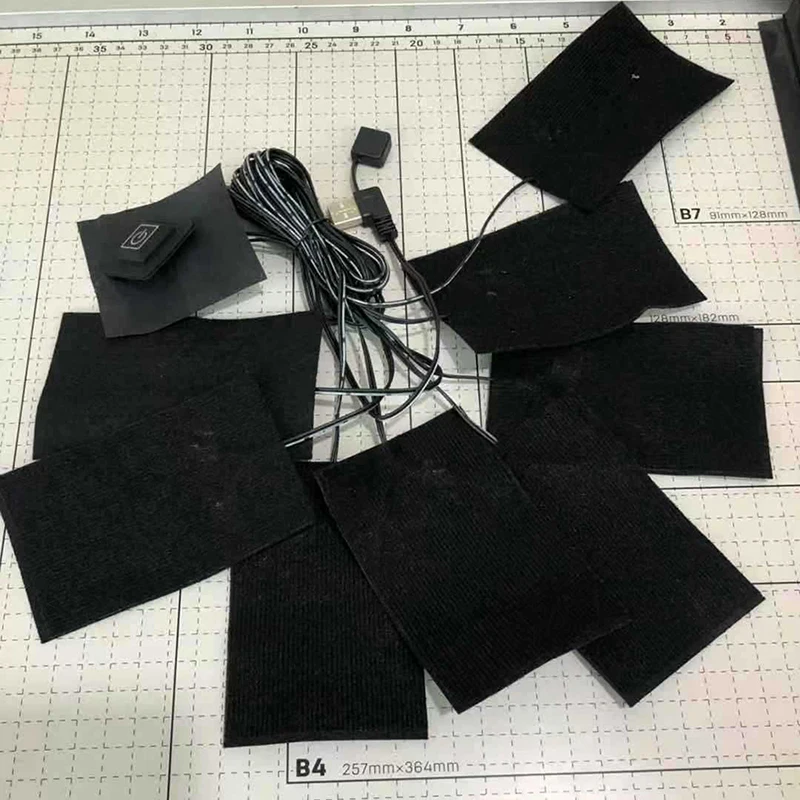 

Электрическая жилетка с подогревом 8 в 1, тканевая куртка с USB-разъемом, теплая грелка для тела с подогревом