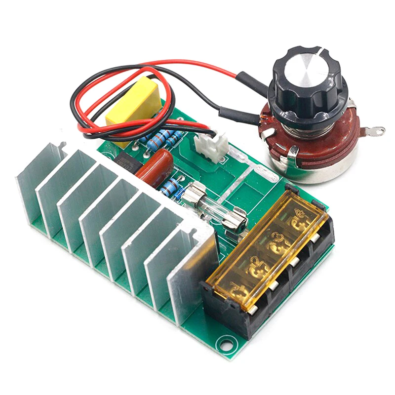 AC SCR 전기 전압 조정기, 모터 속도 제어기, 조광기, 4000W, 0-220V