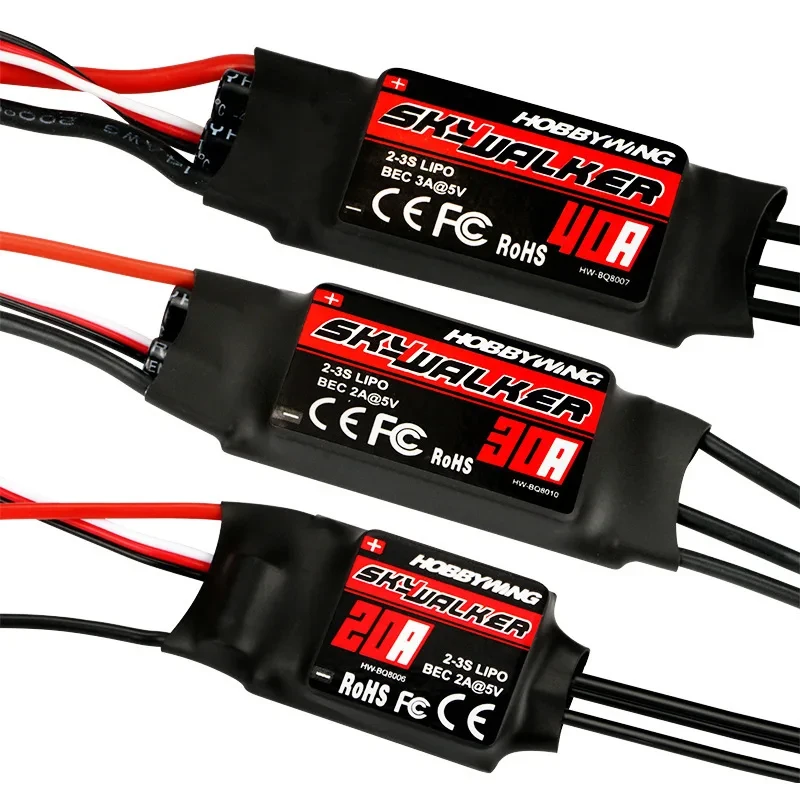 Original Hobbywing Skywalker 12A 20A 30A 40A 50A 60A 80A 100A V2 Speed ESC Controller with UBEC for RC Helicopter Aircraft 1