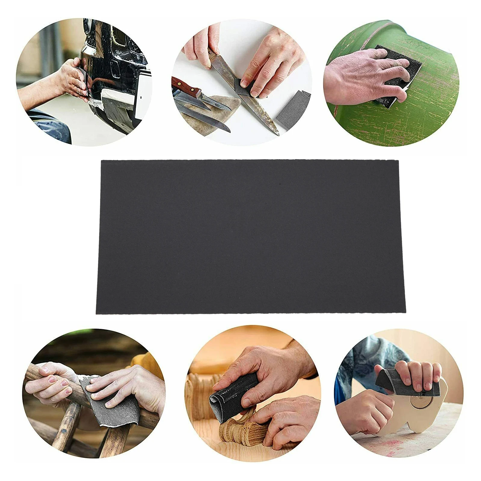 

Water Resistant 10pcs Sandpaper Wet Dry 3in x 512in Set for Wet and Dry Sanding 600 800 1000 1200 1500 2000 2500Grit