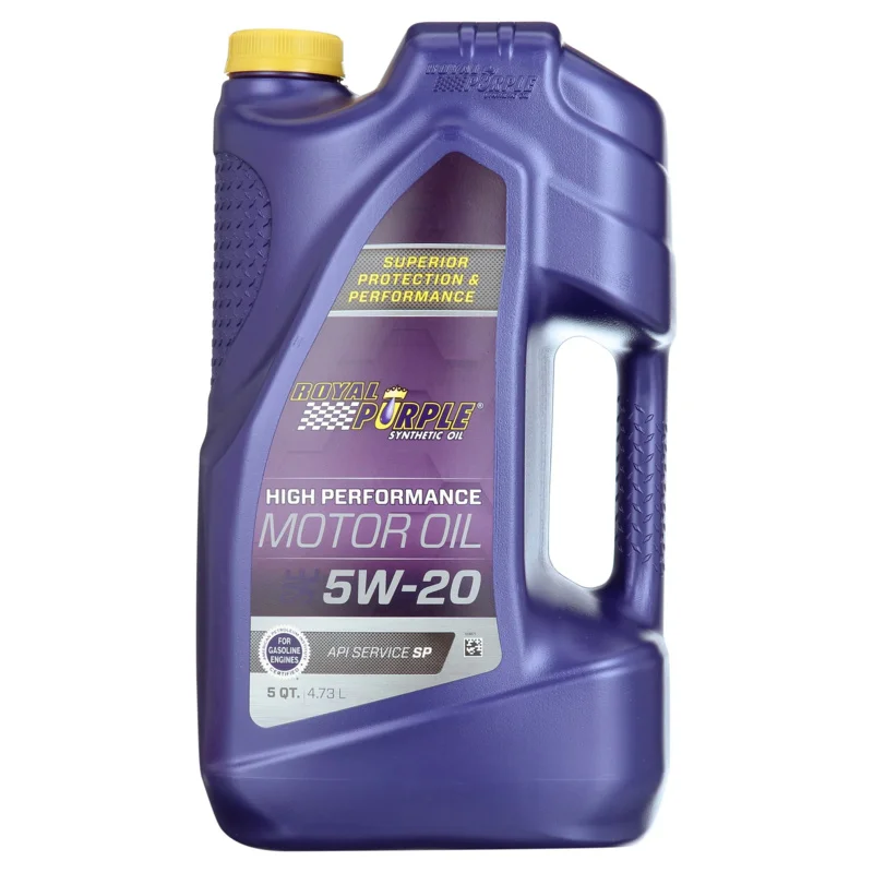 

Royal Purple High Performance Motor Oil 5W-20 Premium Synthetic Motor Oil, 5 Quarts