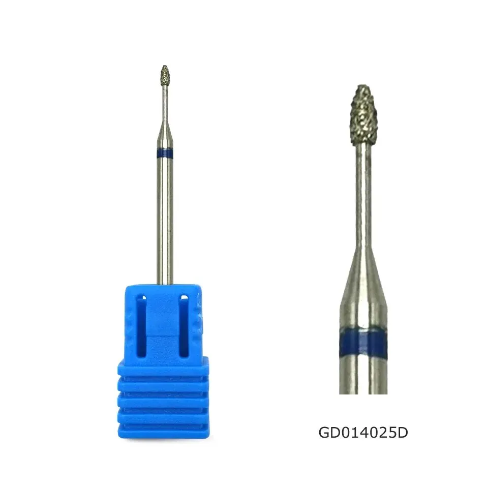 HYTOOS Russian Diamond Nail Drill Bit, Barrel Cuticle Burr, Electric Manicure Drills Accessories Supplier, 3.7*3.7mm 4