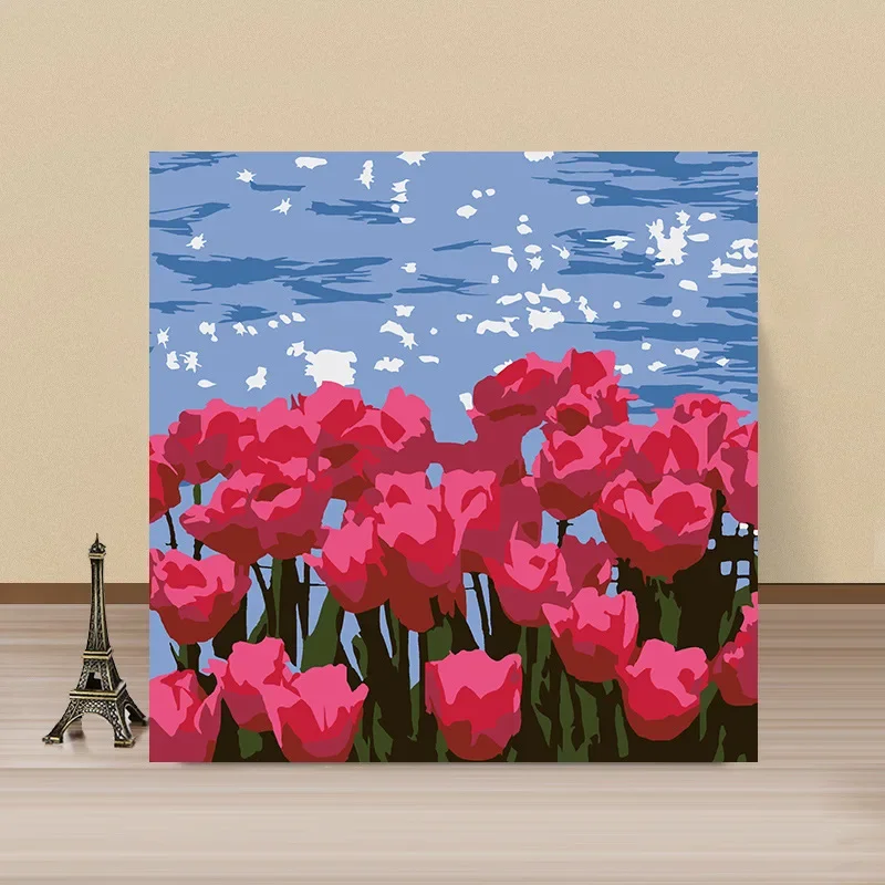 

21357-STB- Diy landscape figures and animals hand-painted digital oil painting set