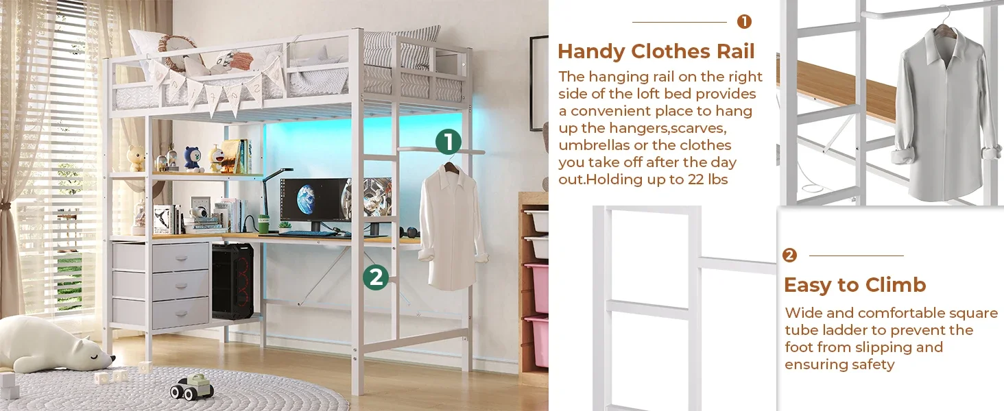 twin bed frame with led lights