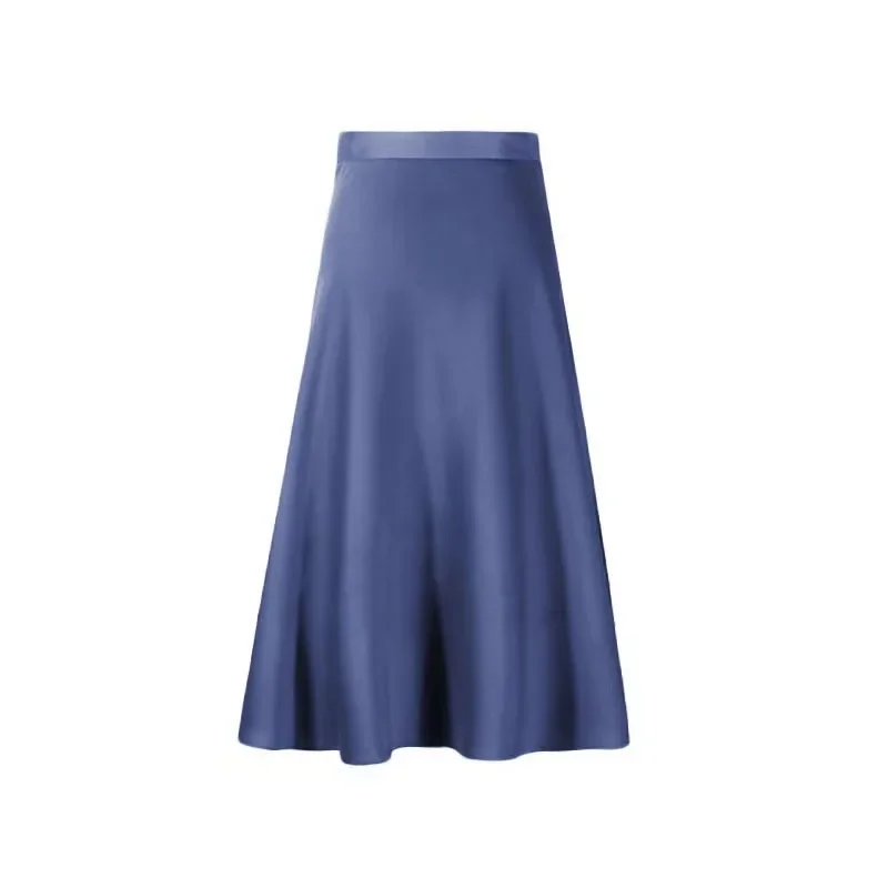 thumbnail image 1 of Falda de lyocell ligera de longitud media para mujer, nueva falda con borlas, diseño adelgazante en forma de A para ropa de calle de moda, verano 2024, 1 of 5