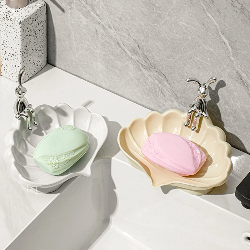 Scatola Di Sapone A Forma Di Conchiglia Naturale 쉘, 비누 바 화장대 테이블 쉘 Portasapone 휴대용