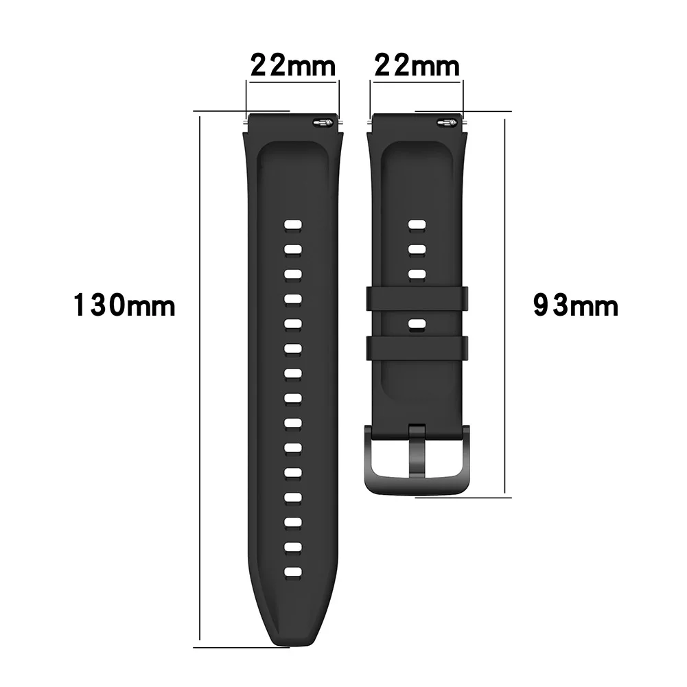 22mm Silicone Band Strap for Xiaomi Mi Watch Color Replacement Bracelet Breathable Lightweight Sports Bands For Watch Accessory 