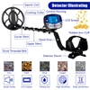 Professional Gold Detector for Treasure Hunt, 10" Search Coil IP68 Waterproof, High Accuracy Metal Detector T11 with LCD 3