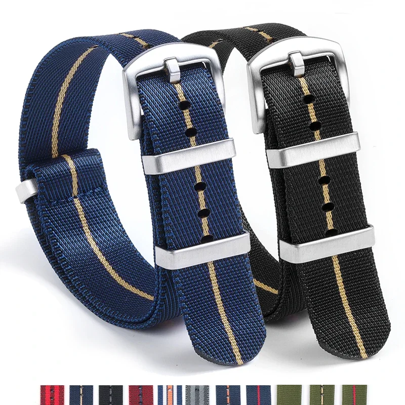 18mm 20mm 22mm Nylon Uhrenarmband für Seiko Armband für Rolex Männer Sport Armband für Militär Armband für Casio Universal
