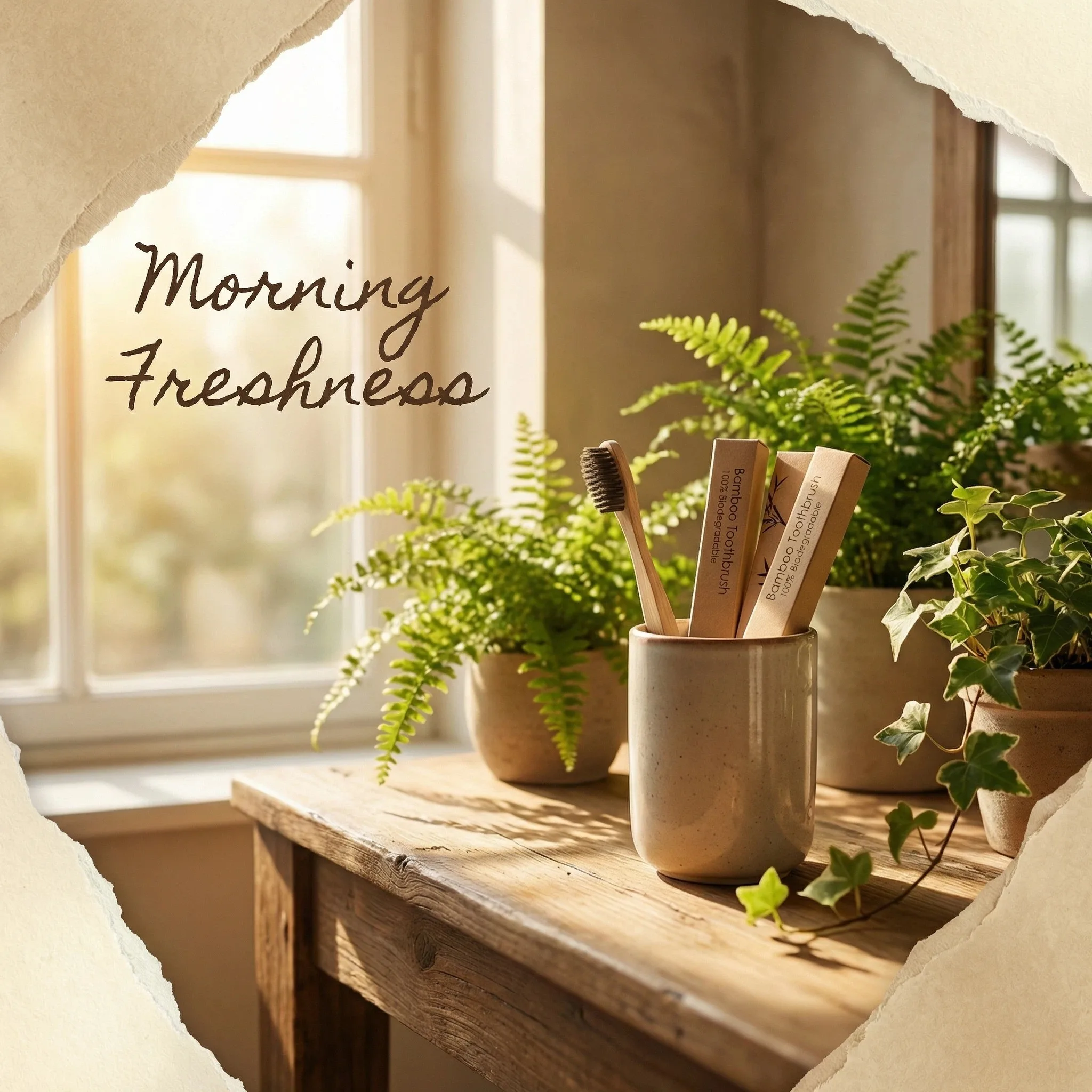 천연 대나무 칫솔, 여행용 칫솔&말털(10개입), 성인용 부드러운 칫솔모, 100% 생분해성, 플라스틱 및 나일론