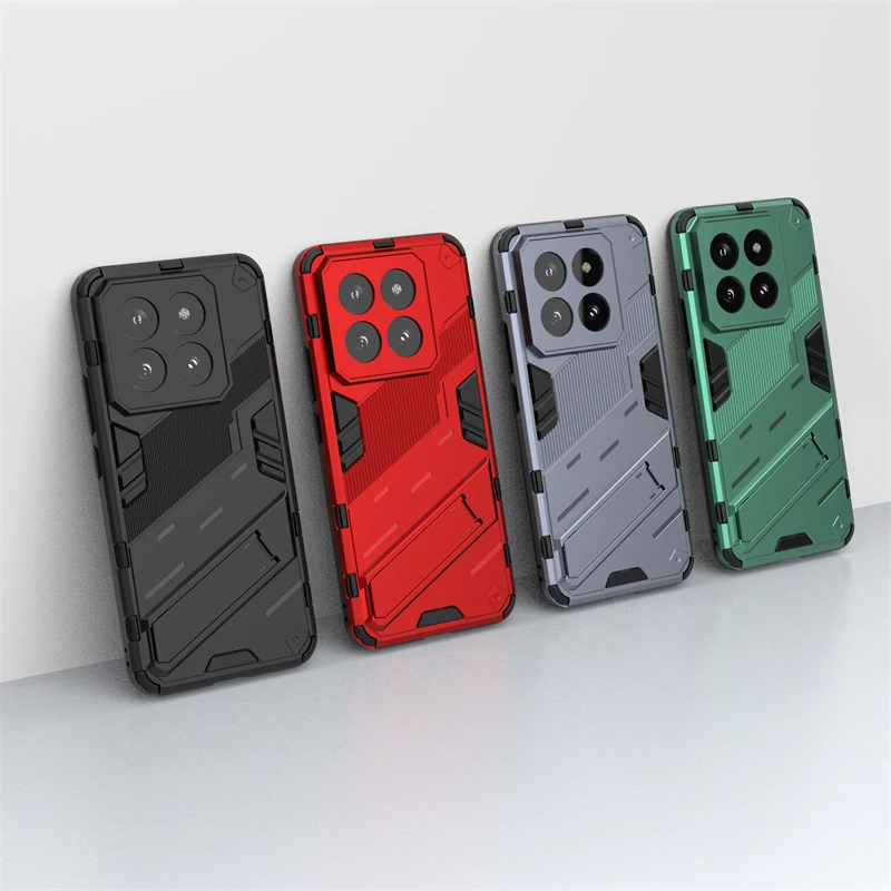 Per Xiaomi 14 Pro Custodia Per Xiaomi 14 Pro Cover Protettiva Punk Armor Bumper Capa Shell Kickstand Cover Per Xiaomi 14 Pro