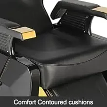Description Picture 5 of itemChair Salon Hydraulic 360° Swivel Gold PVC Leather Barber, 440lbs Weight Capacity salon stool  salon furniture barbershop chair