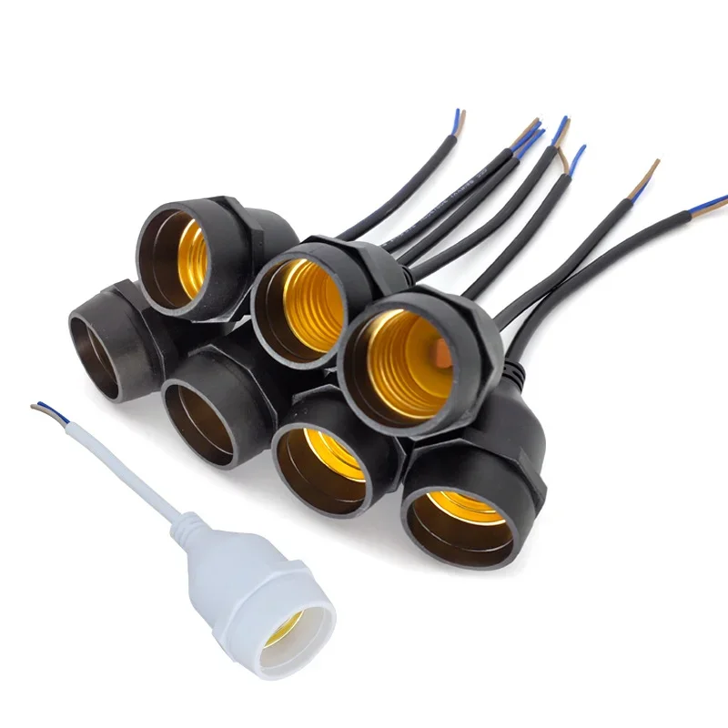 2pcs 20cm LED CFL Light String Flame Retard Durable Safe Non Electric Leakage Waterproof E27 Lamp Bulb Holder Socket