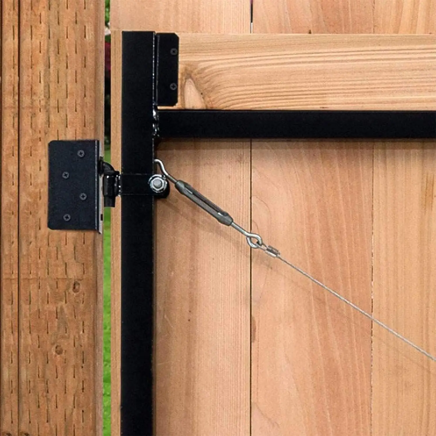 Steel Frame Gate Adjustable Building Kit for Doorway and Driveway, 36 to 60 Inches Wide and 4 Inches High, 2 Pack