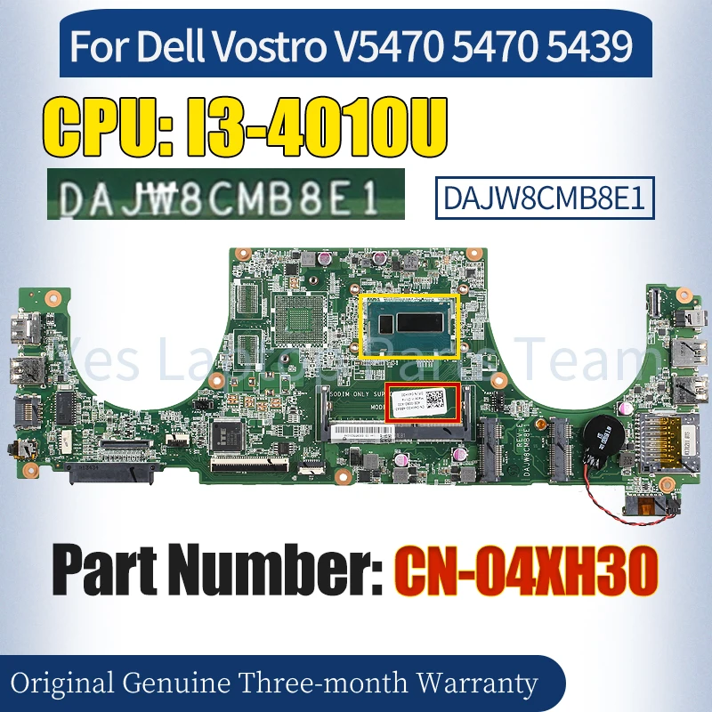 Материнская плата для ноутбука Dell Vostro V5470 5470 5439 DAJW8CMB8E1