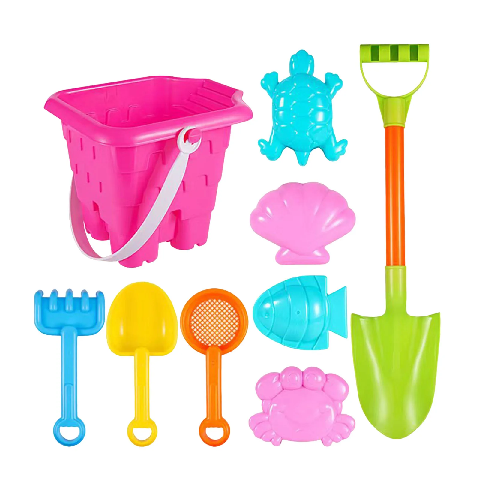 12er-Pack Strandspielzeug mit Schaufel und Sandeimer für Park, Garten und Outdoor-Spaß_voghion.com