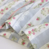 2026 Japanese New Women's Pajama Set 100% Cotton Gauze Long Sleeve Long Pants Two Piece Set Fresh and Sweet Thin Home Clothing - Image 5