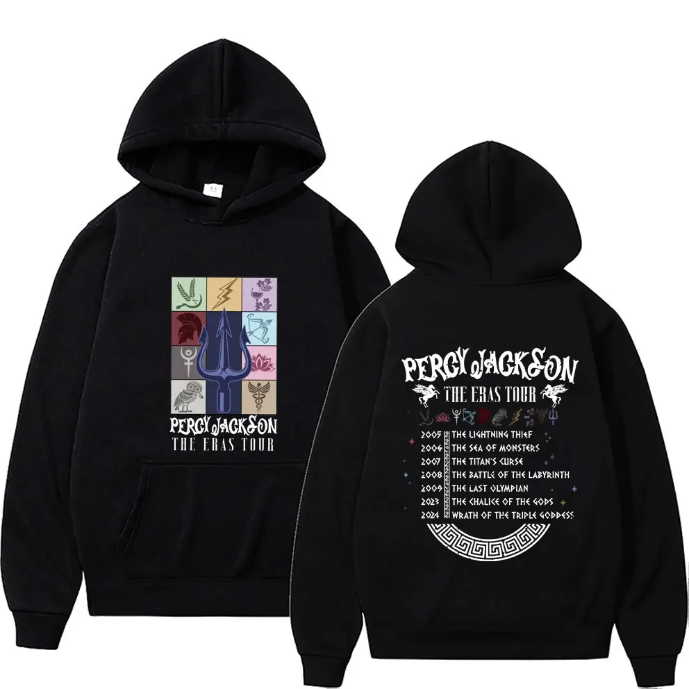 

Percy Jackson The Eras Tour Double Sided Print Hoodie Men Women Hip Hop Vintage Oversized Hooded Sweatshirt Male Fleece Hoodies