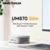 MINISFORUM Mini PC Gamer UM870 Slim AMD Ryzen 7 8745H R5 7640HS USB4.0 2*DDR5 2*PCIE4.0 2.5G LAN Windows 11 Mini Computer WiFi6E 2