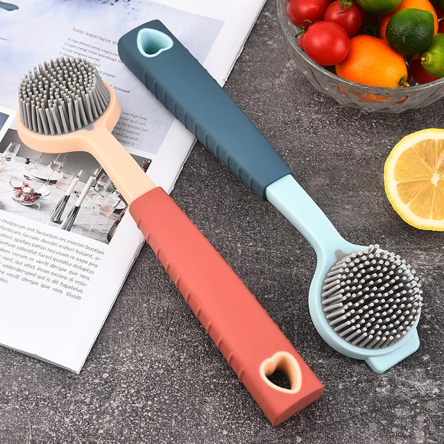 Kitchen cleaning brush Long handle dishwashing brush Non dirty