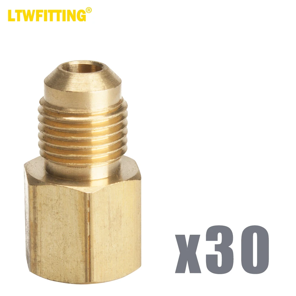 

LTWFITTING Brass Flare 5/16" OD x 1/4" Female NPT Female Connector Tube Fitting(Pack of 30)