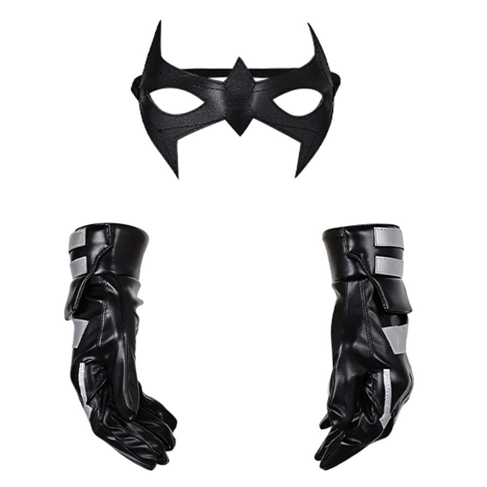 Wing Of Night Mask Gloves Movie Male Superhero Cosplay Fantasy Costume Accessories Men Roleplay Fantasia Prop Halloween