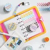 MOHAMM 1 Roll Fresh Grid Washi Tape for DIY Journal Scrapbooking Diary Planners Crafts Supplies 5