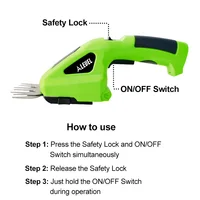 2 IN 1 Handheld Electric Hedge Trimmer Cordless Grass Shear Shrub Trimmer Rechargeable Grass Cutter for Garden/Lawn 2