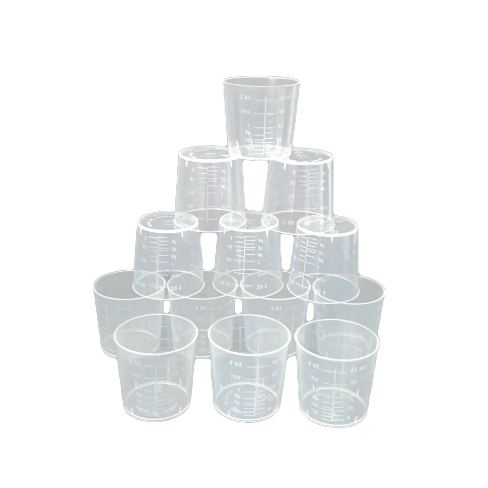 

25 Pcs Measuring Cup Liquid Cups Graduated Beaker Kitchen Container With Graduations