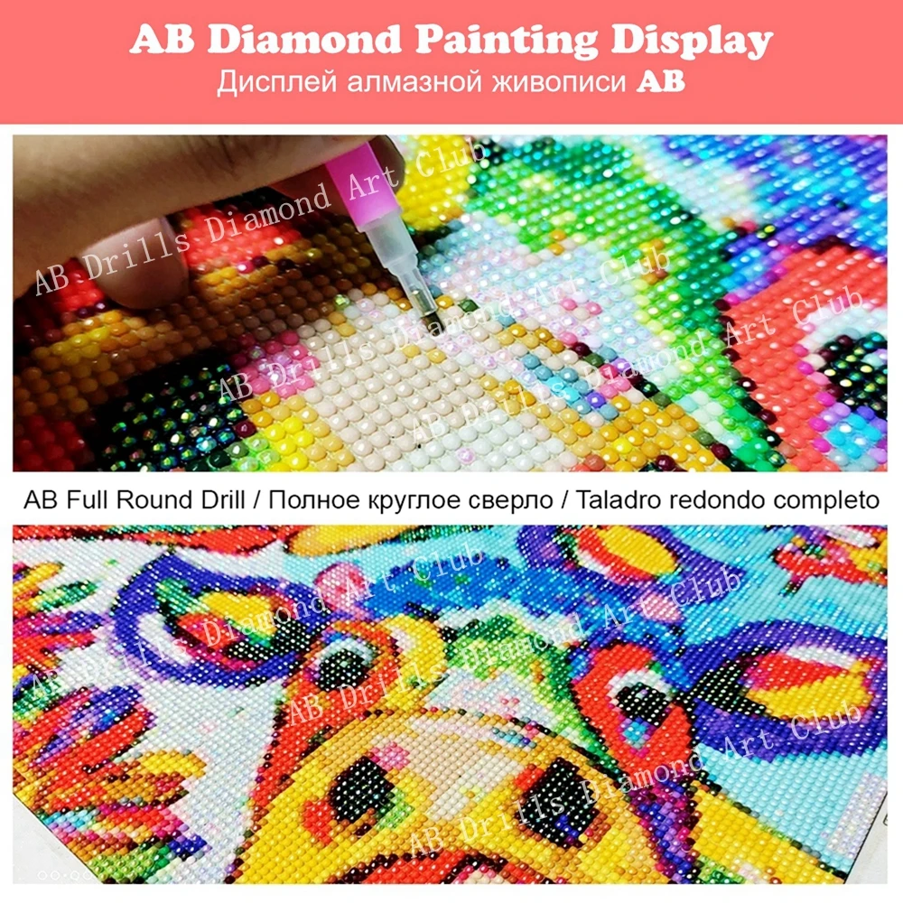 Pittura Diamante 5d fai da te per Adulti Diamond Painting Kit Completo Di