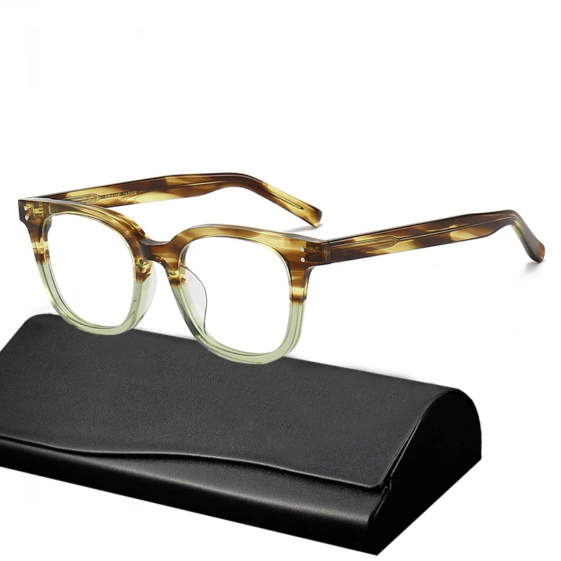 

Fashion Gradient Acetate Glasses Frame for Men Women Vintage Square Optical Eyeglasses Luxury Brand Myopia Prescription Eyewear
