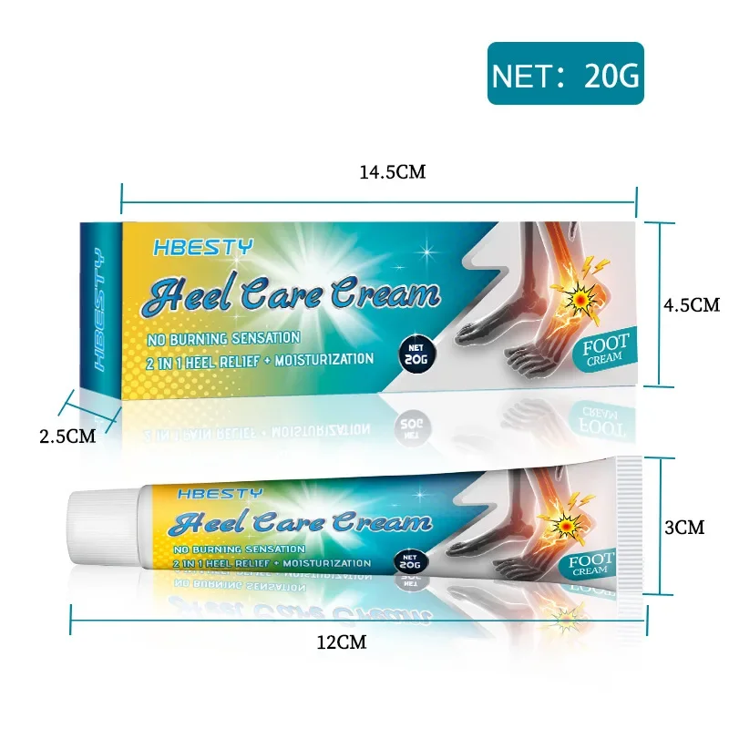 HBESTY Foot Heel Plantar Fascia Balm Ease Pain Very Moisturizing Two-in-One Care Balm Antibacterical Cream
