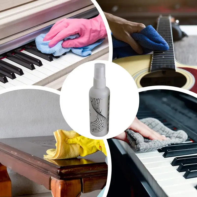 High Gloss Piano Polish Wood Furniture Polish Efficient Acoustic Guitar Cleaner Piano Cleaning Supplies Effective Guitar