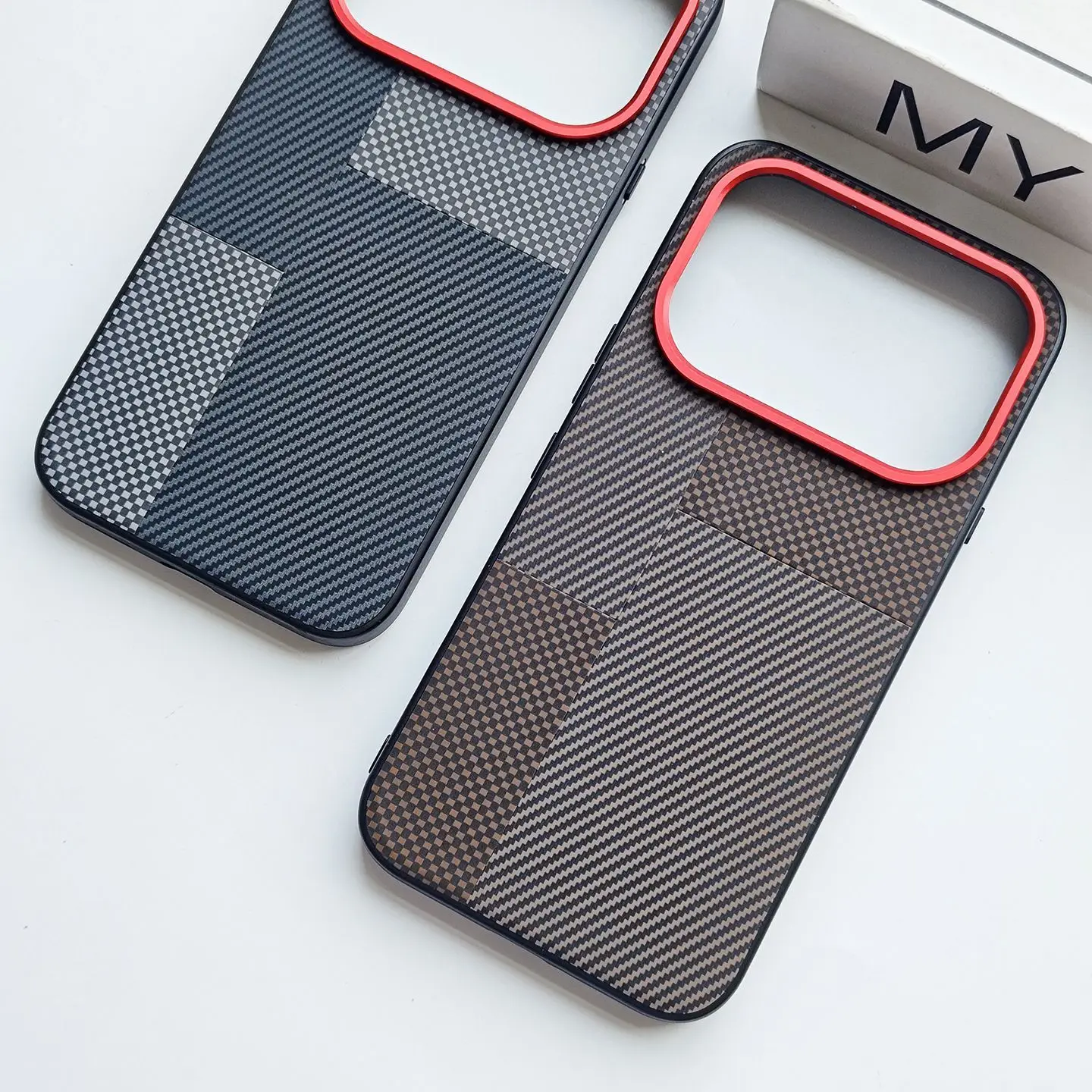 Luxury Kevf Textured Leather Anti-Slip Shockproof Phone Case