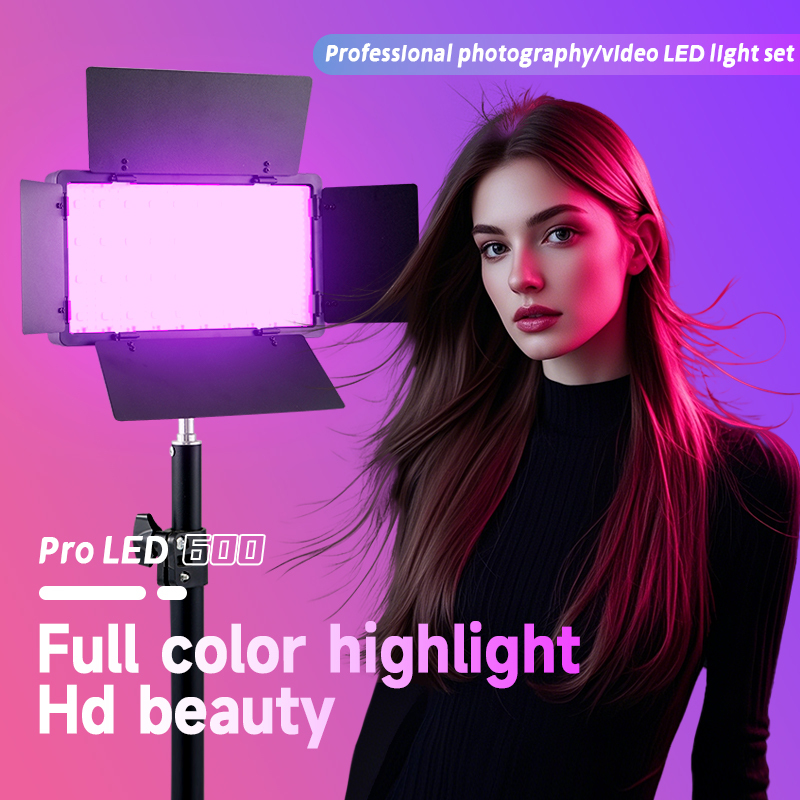 MIAOTU LED Photo Studio Light for Tiktok Youbute Game Live Video Lighting Portable Video Recording Photography Panel Lamp