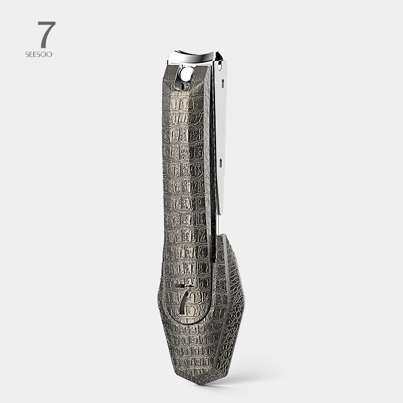 SEESOO Crocodile Bionic Nail Clippers Single Splash-Proof Nail Clippers Home Large Gift Box