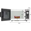 NE-1025F Compact Light-Duty Countertop Commercial Microwave Oven with 6-Minute Electronic Dial Control Timer, Bottom Energy 6