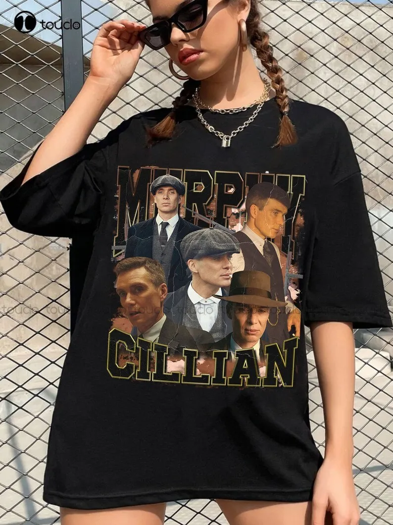 Cillian Murphy Vintage Shirt, Cillian Murphy Fan Shirt, Oppenheimer 2023 Film Shirt O-Neck Streetwear übergroße Xs-5Xl