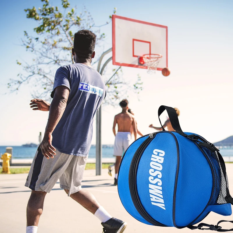 Borse per palloni da calcio a tracolla per Sport all'aria aperta borse da basket per pallavolo da calcio per bambini accessori per l'allenamento attrezzature sportive