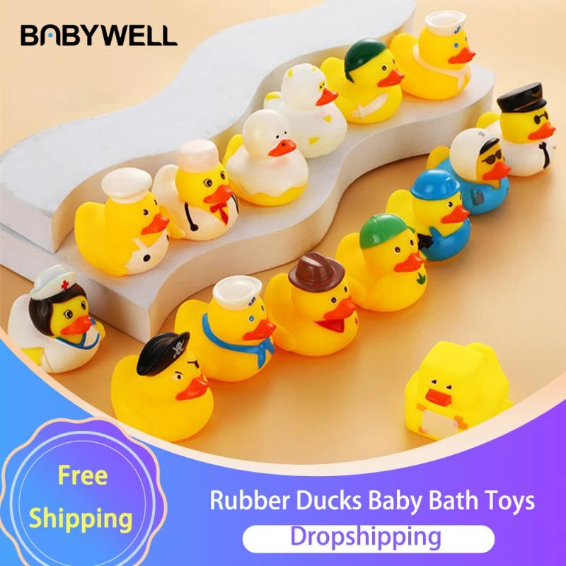 Duck Bath Toys Rubber Race Squeaky Ducks Bath Toys Rubber Duck