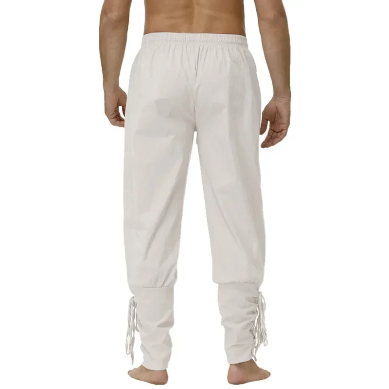 LisdinoPirate Hose Wikinger Kostüm für Herren Renaissance Mittelalter Hose Kordelzug Shorts Halloween Kostüm Erwachsene Cosplay – Detail 6