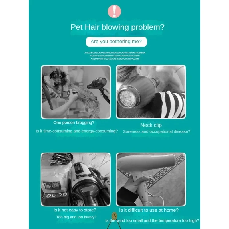 2800W Power Hair Dryer for Dogs Pet