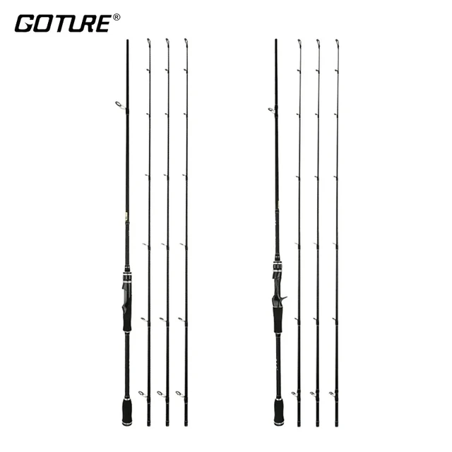 1.8m 2.1m 2.4m 2 Pieces Fishing Rod Three Power Tips ML/M/MH