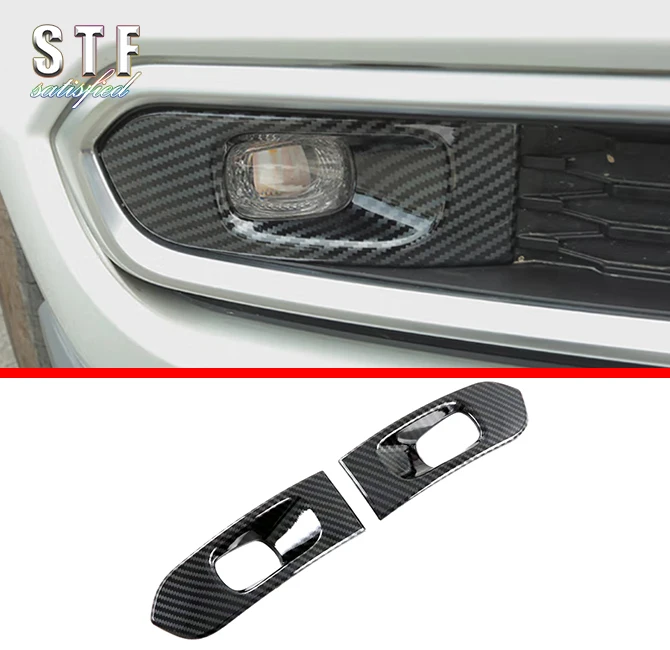 

Carbon Fiber Style Front Fog Light Cover Trim For Toyota Sienna (XL40) 2021 2022 Car Accessories Stickers W4