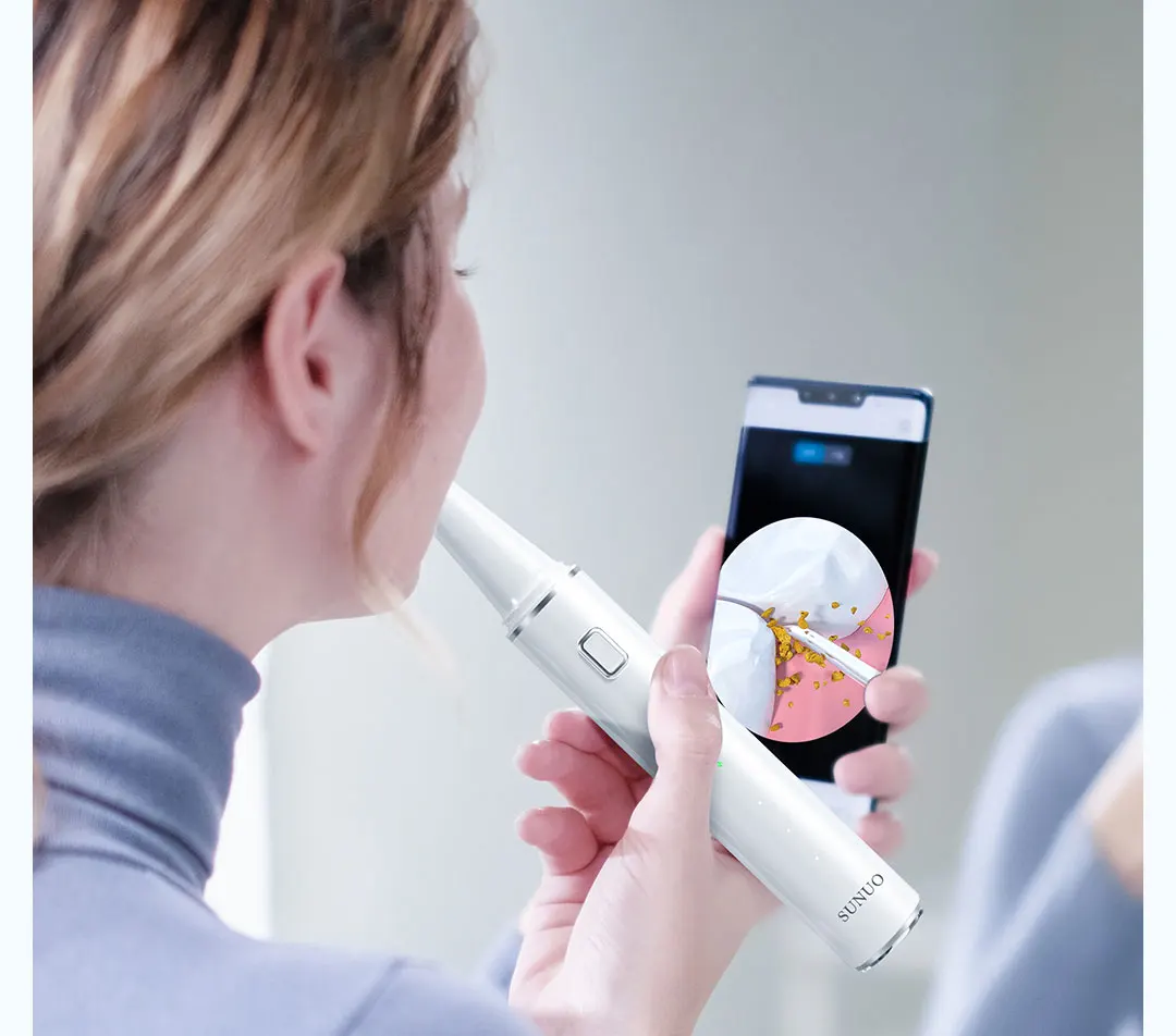 XIAOMI SUNUO T12 Pro Ultrasonic Dental Oral Teeth Cleaner Removal Whitening description image 12