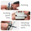 DSPIAE AT-MV Precision Mini Vise Essential Paint Tool Set for Crafts Stainless Steel Precision Model Building Tools DIY hobby 5