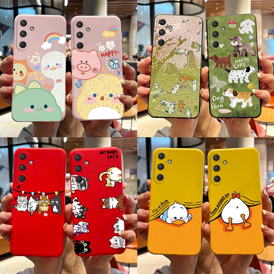 Bella Cover Posteriore Per Pittura Per Samsung Galaxy A55 5G Fashion Cartoon Novel Case Per Samsung Galaxy A55 5G Bellissime Cover