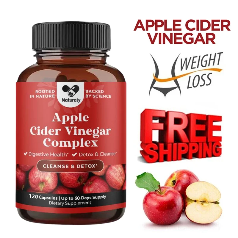 Apple Cider Vinegar Capsules Promotes digestion and healthy weight loss, weight management supplement