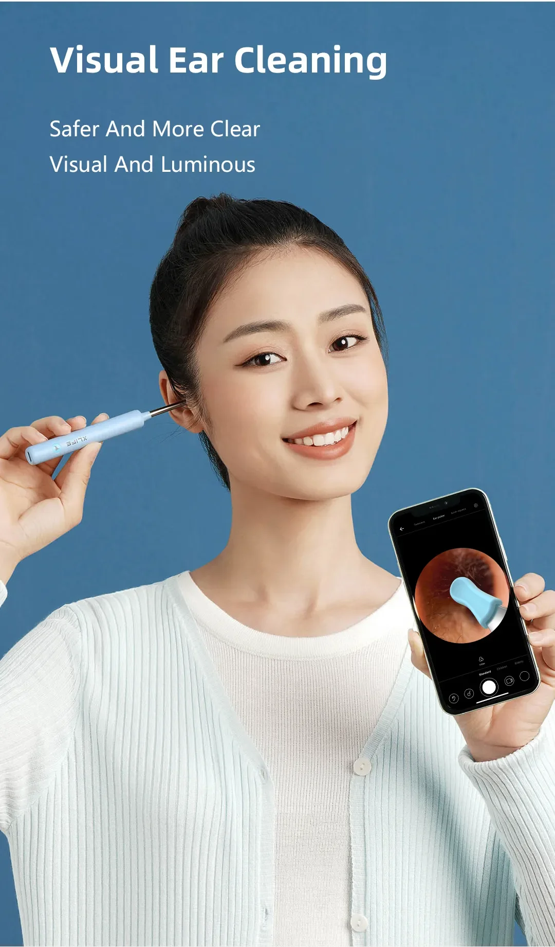 Nettoyeur d'oreille avec caméra,otoscope endoscope - 1080p image 9 Nettoyeur d'oreille avec caméra,otoscope endoscope - 1080p - S7ebbf26cac6f4729a880477453e97a0eq